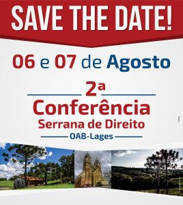 SAVE THE DATE - 2ª CONFERÊNCIA SERRANA DE DIREITO