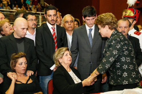 Joinville - SC, 11/05/2015. Presidenta Dilma Rousseff durante velório do Senador Luiz Henrique da Silveira. Foto: Roberto Stuckert Filho/PR.
